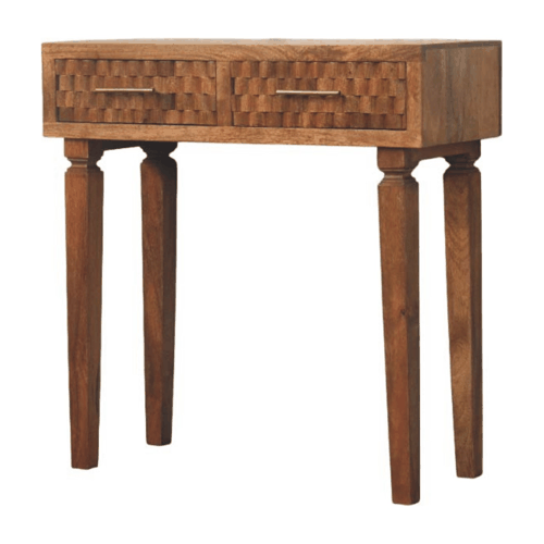 Arno-Konsolentisch in Golden Teak – Bild 11