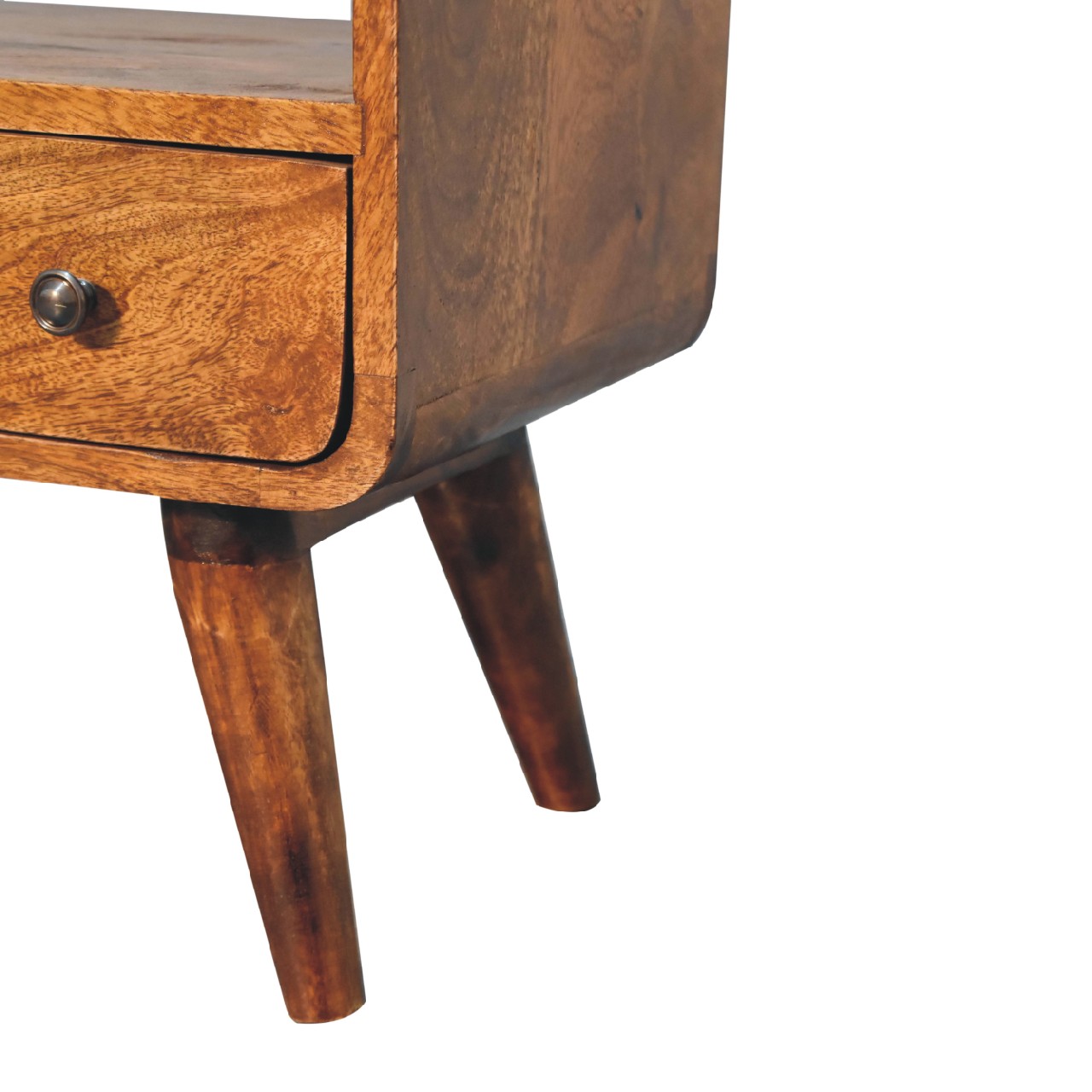 Mini-Medienmöbel „Chestnut“ in geschwungener Form – Bild 7