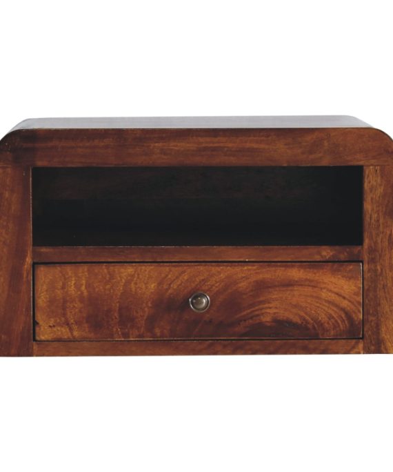 Wandnachttisch „Chunky Chestnut“ mit 1 Schublade