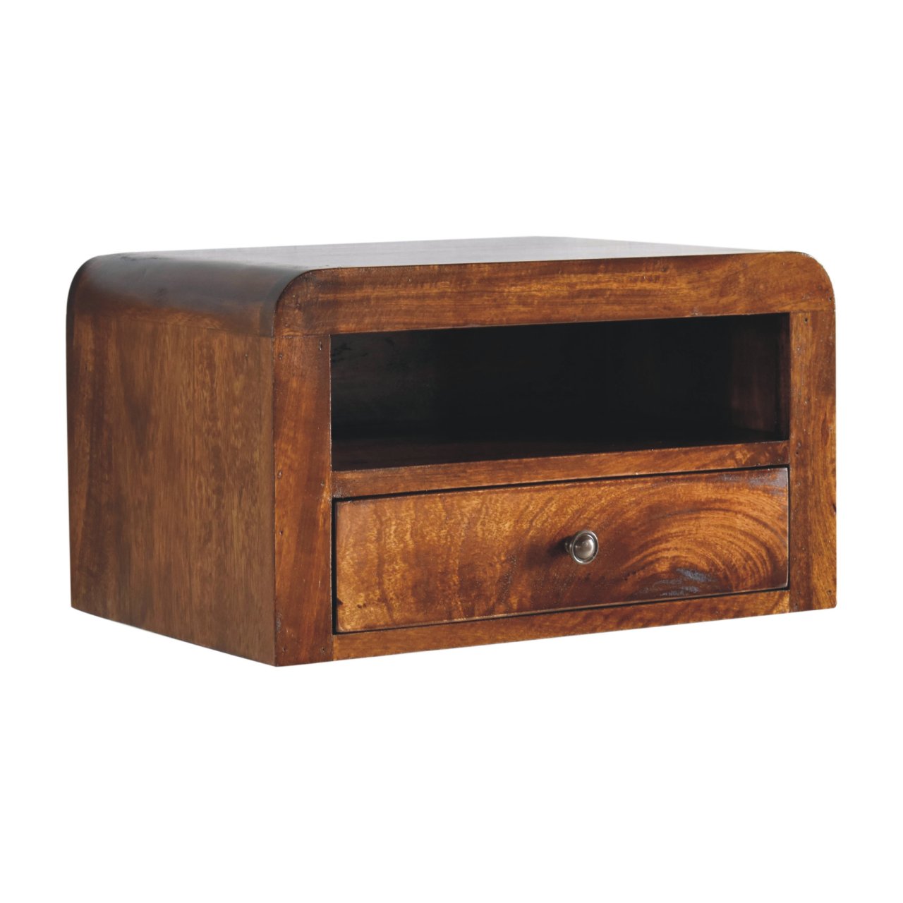 Wandnachttisch „Chunky Chestnut“ mit 1 Schublade – Bild 4