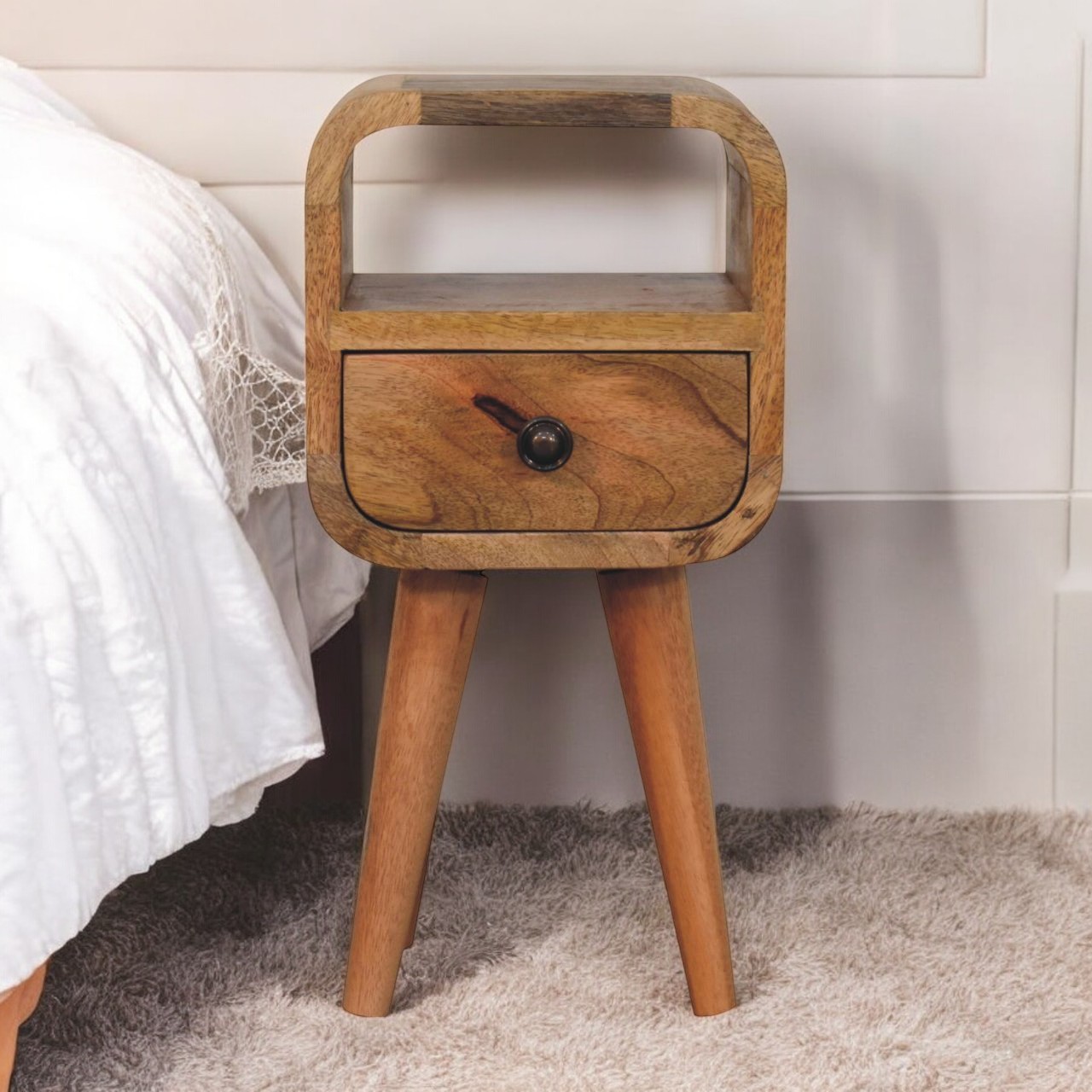 Extra Mini Curve Nachttisch mit offenem Fach – Bild 10