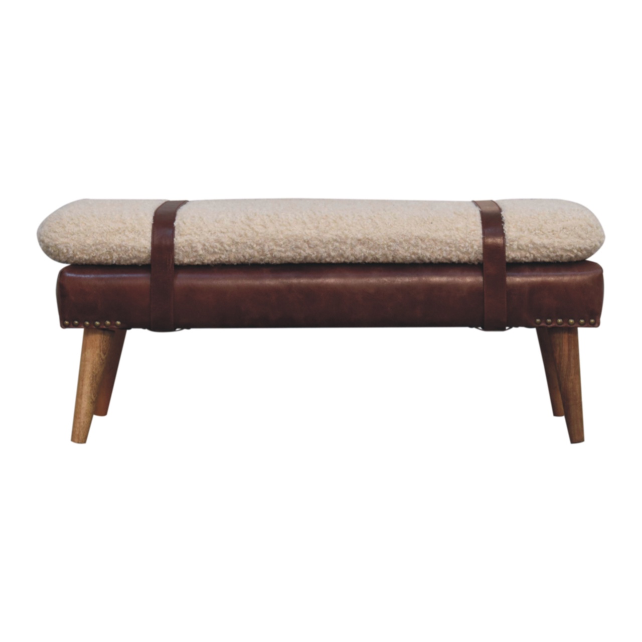 Boucle x Mahagoni-Lederbank – Bild 9
