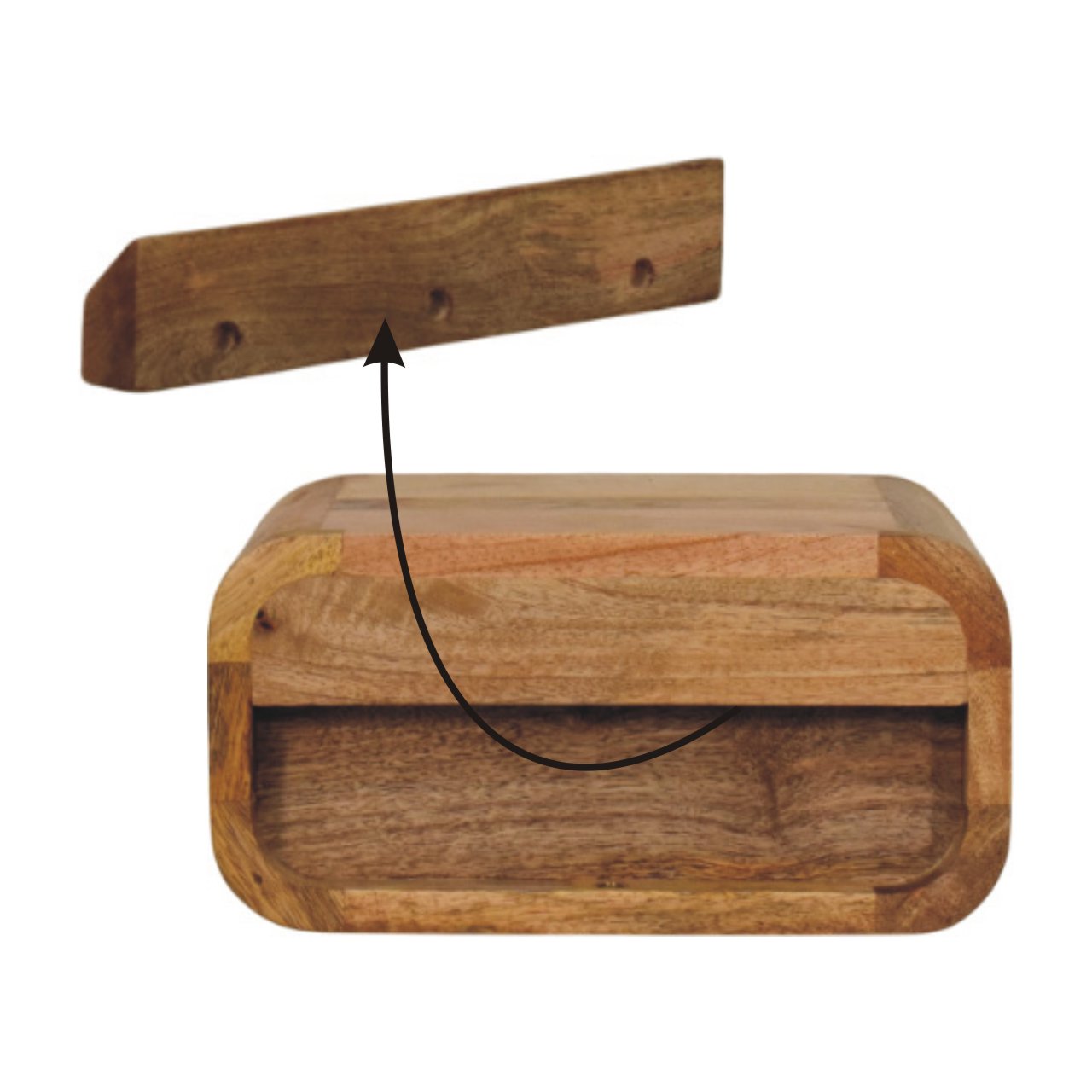 Avora Mini Wandnachttisch mit 1 Schublade – Bild 9