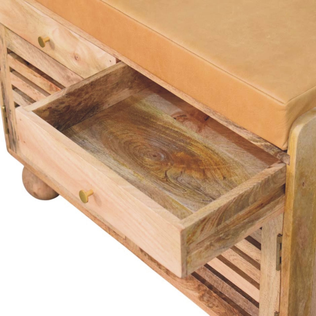 Schuhregal im „Shutter Oak“-Stil mit 2 Schubladen – Bild 6