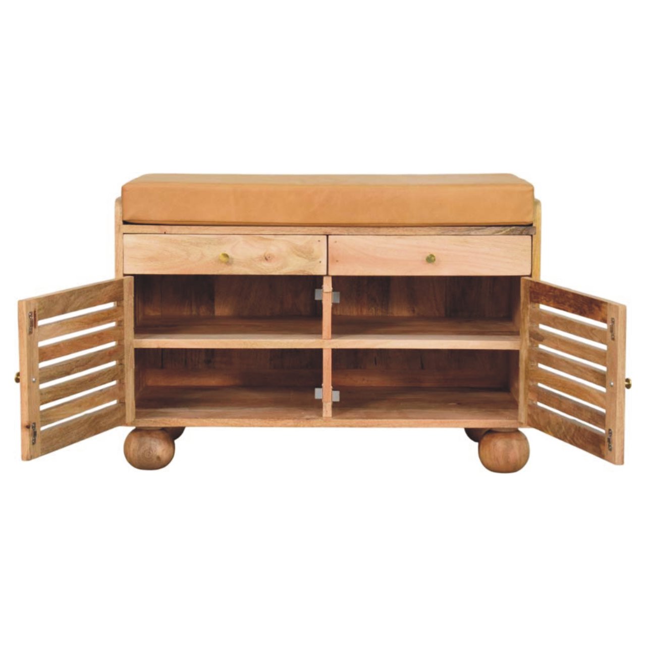 Schuhregal im „Shutter Oak“-Stil mit 2 Schubladen – Bild 8