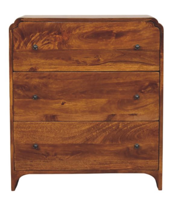 Newton Chestnut Kommode mit 3 Schubladen