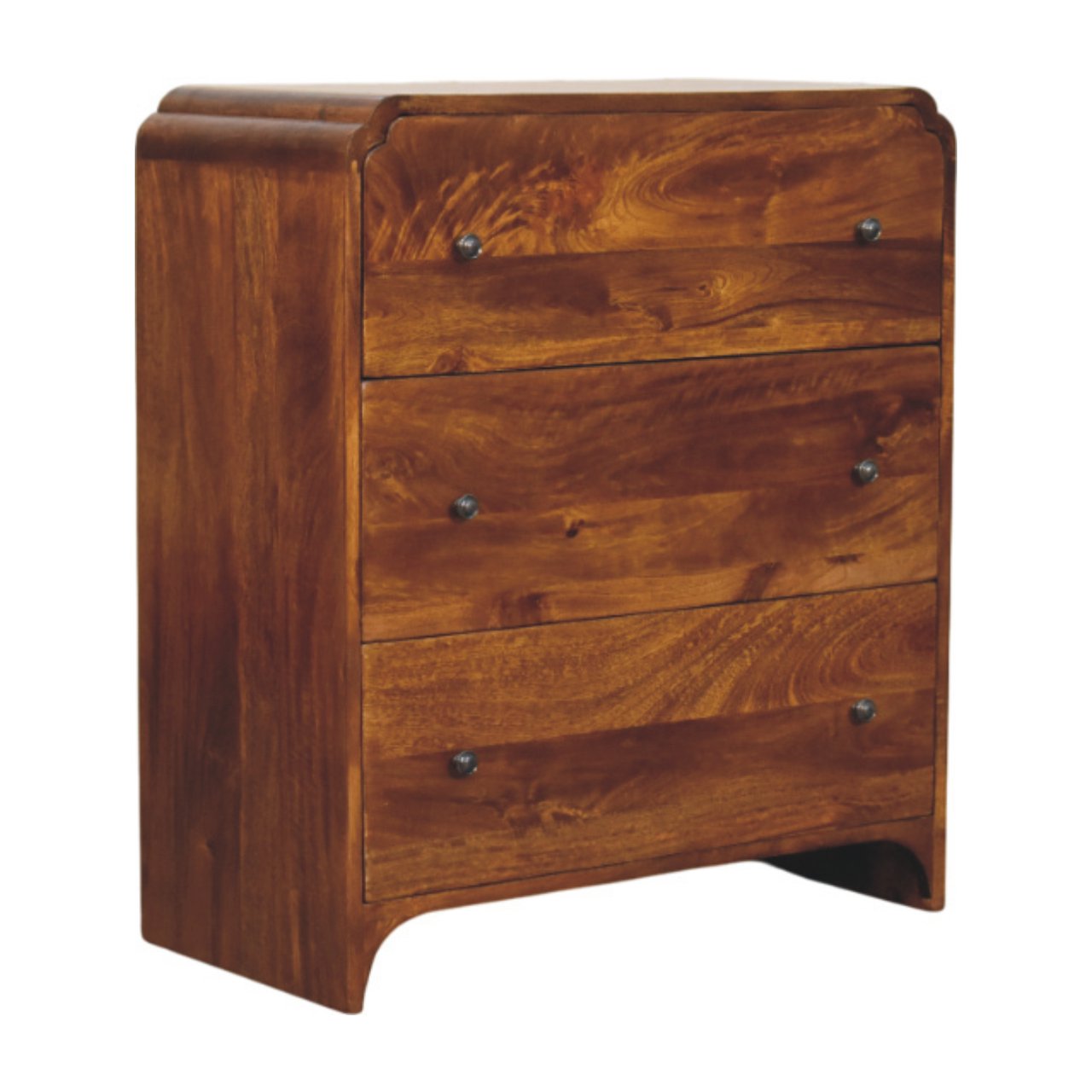 Newton Chestnut Kommode mit 3 Schubladen – Bild 3