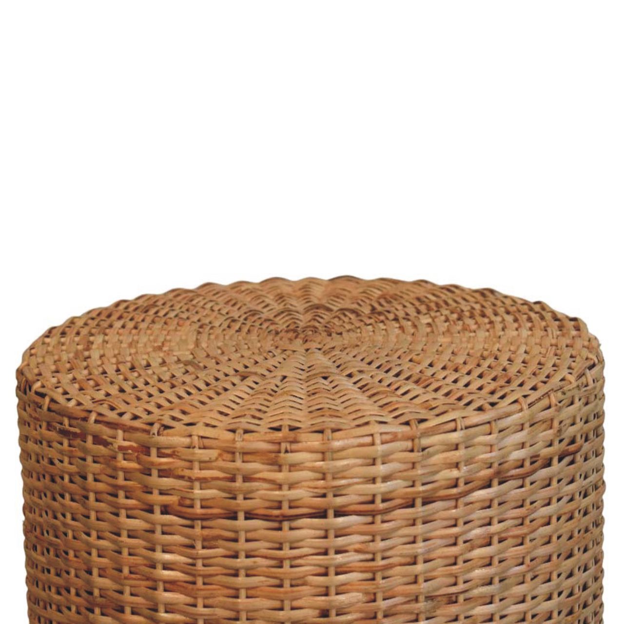 Runder, geflochtener Hocker im Regency-Stil – Bild 3