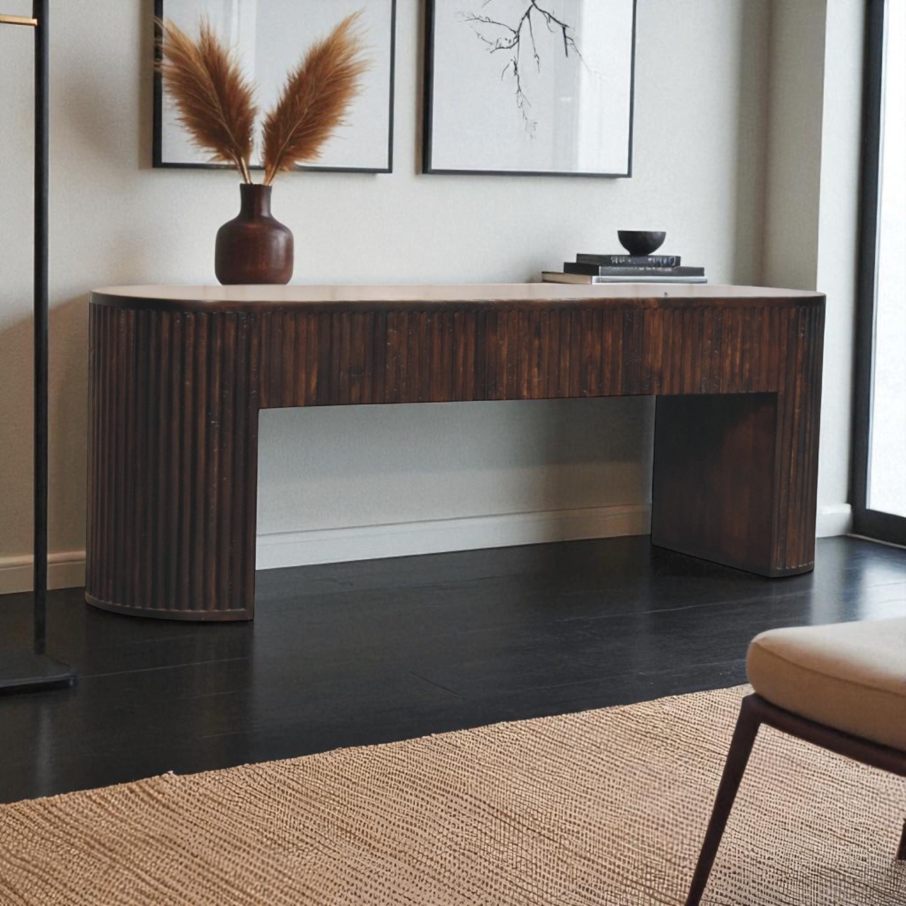 Runder, geflochtener Hocker im Regency-Stil – Bild 8