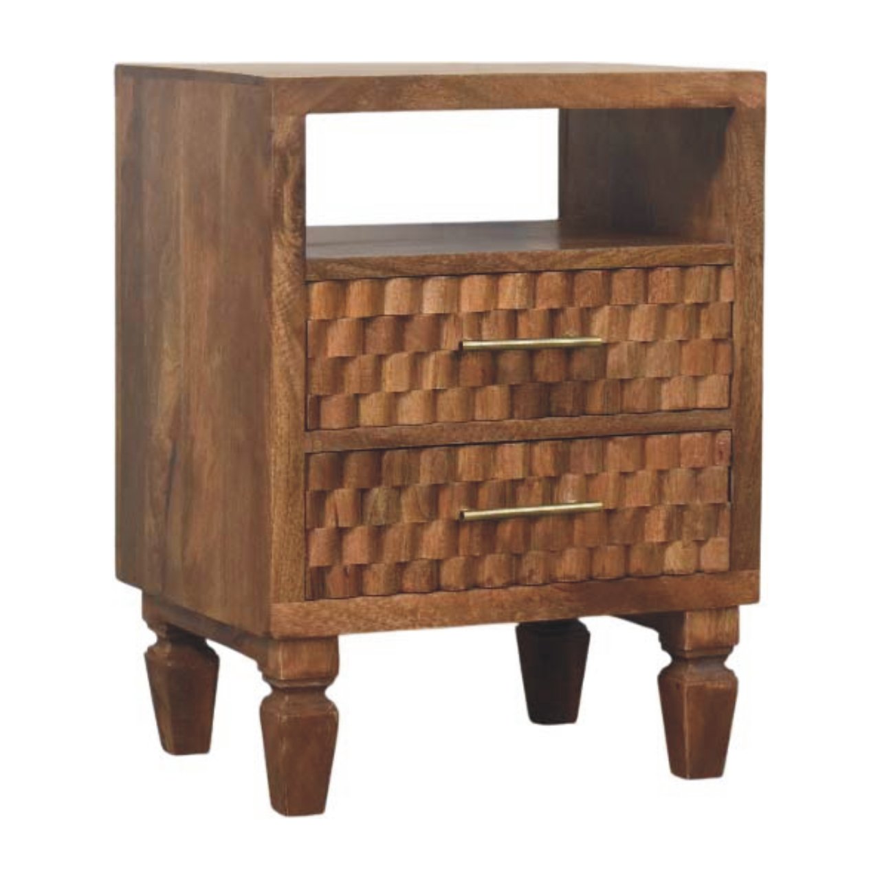 Nachttisch „Arno“ in Golden Teak – Bild 2