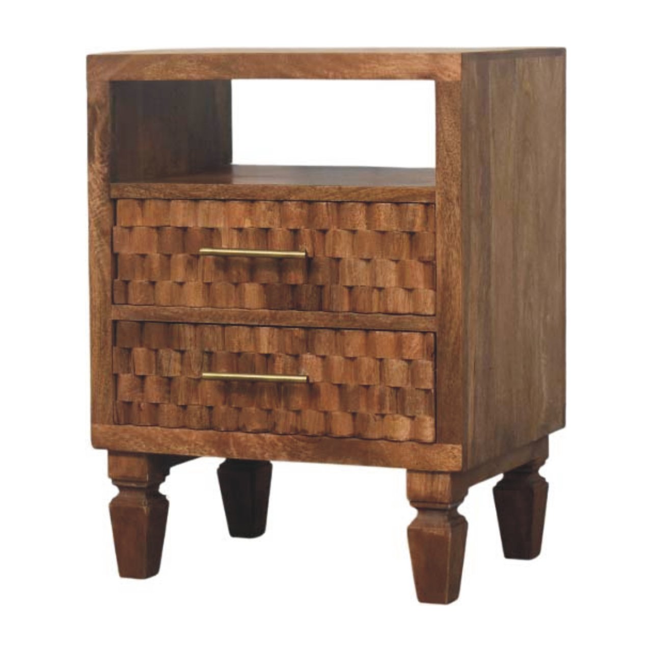 Nachttisch „Arno“ in Golden Teak – Bild 3