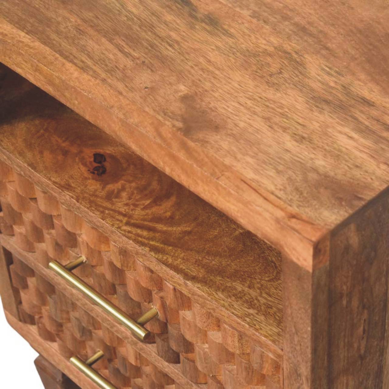 Nachttisch „Arno“ in Golden Teak – Bild 5