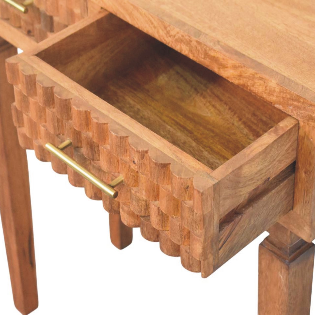 Arno-Konsolentisch in Golden Teak – Bild 6