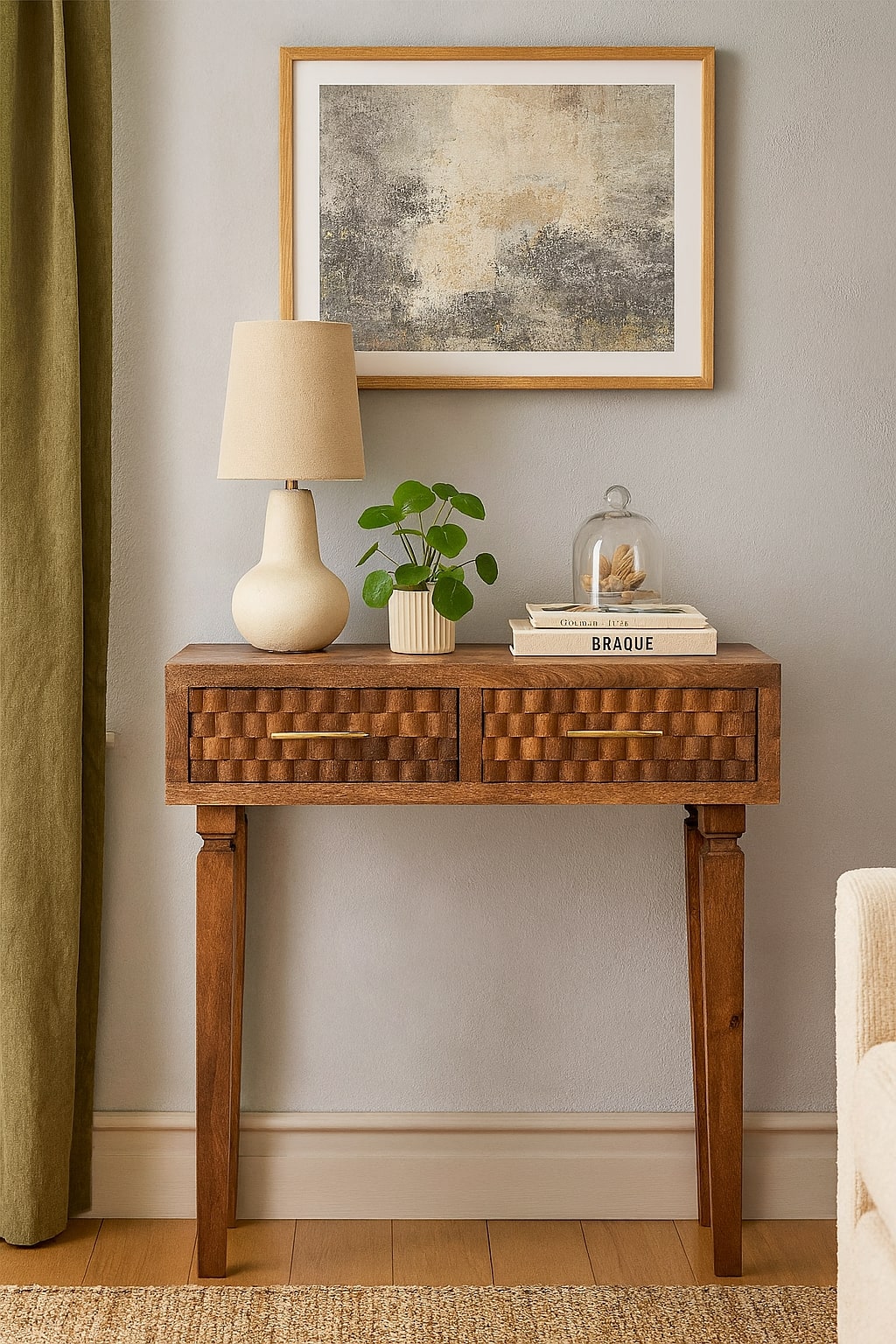 Arno-Konsolentisch in Golden Teak – Bild 10