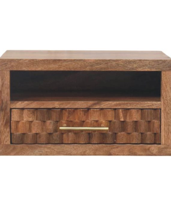 Arno Wandnachttisch in Golden Teak