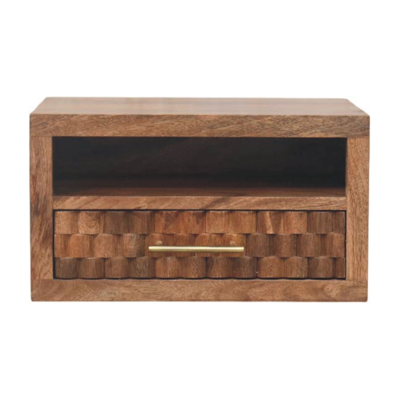 Arno Wandnachttisch in Golden Teak