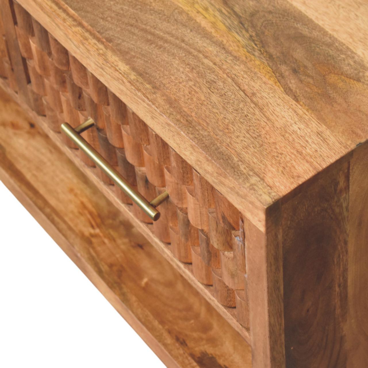 Arno Schuhregal in Golden Teak – Bild 5