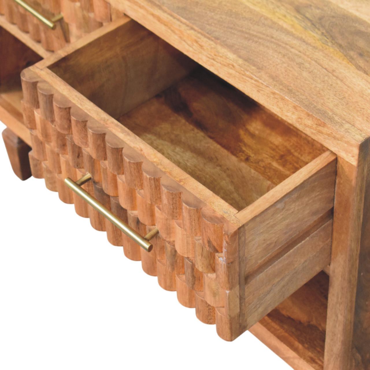 Arno Schuhregal in Golden Teak – Bild 6