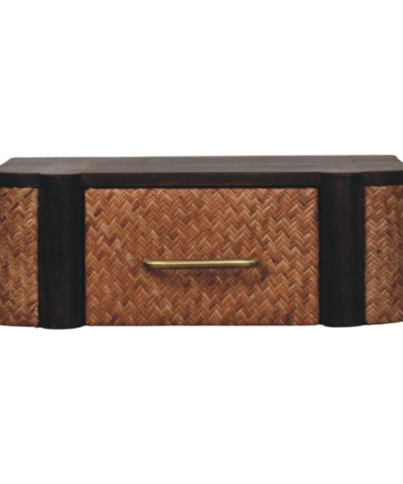 Rattan Curve Wandschublade