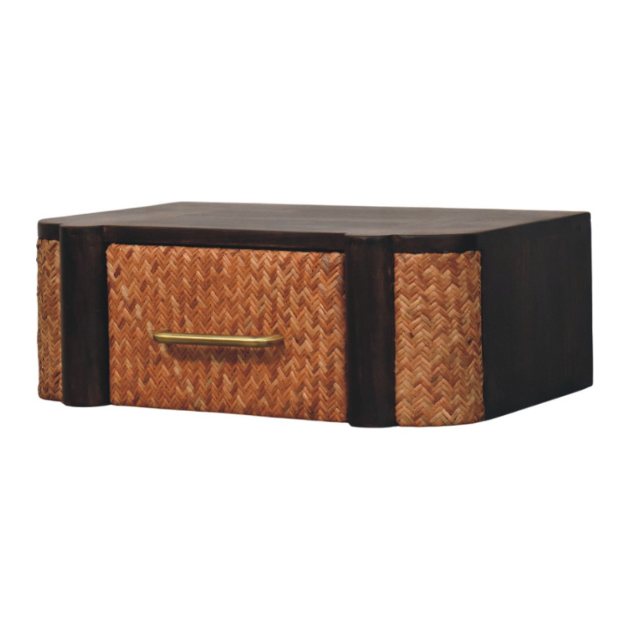 Rattan Curve Wandschublade – Bild 2