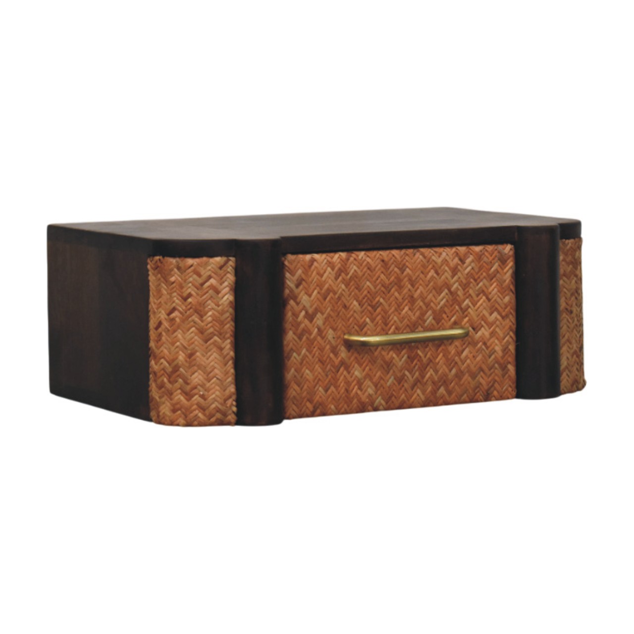 Rattan Curve Wandschublade – Bild 3