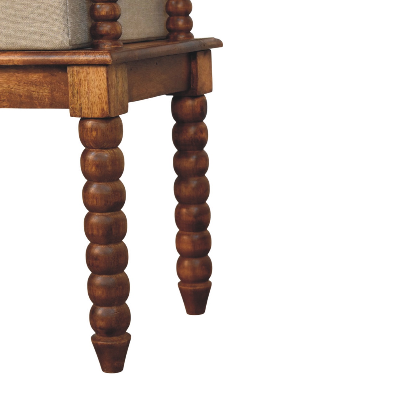 Bank aus Leinen in der Farbe „Amber Oak Mud“ – Bild 9