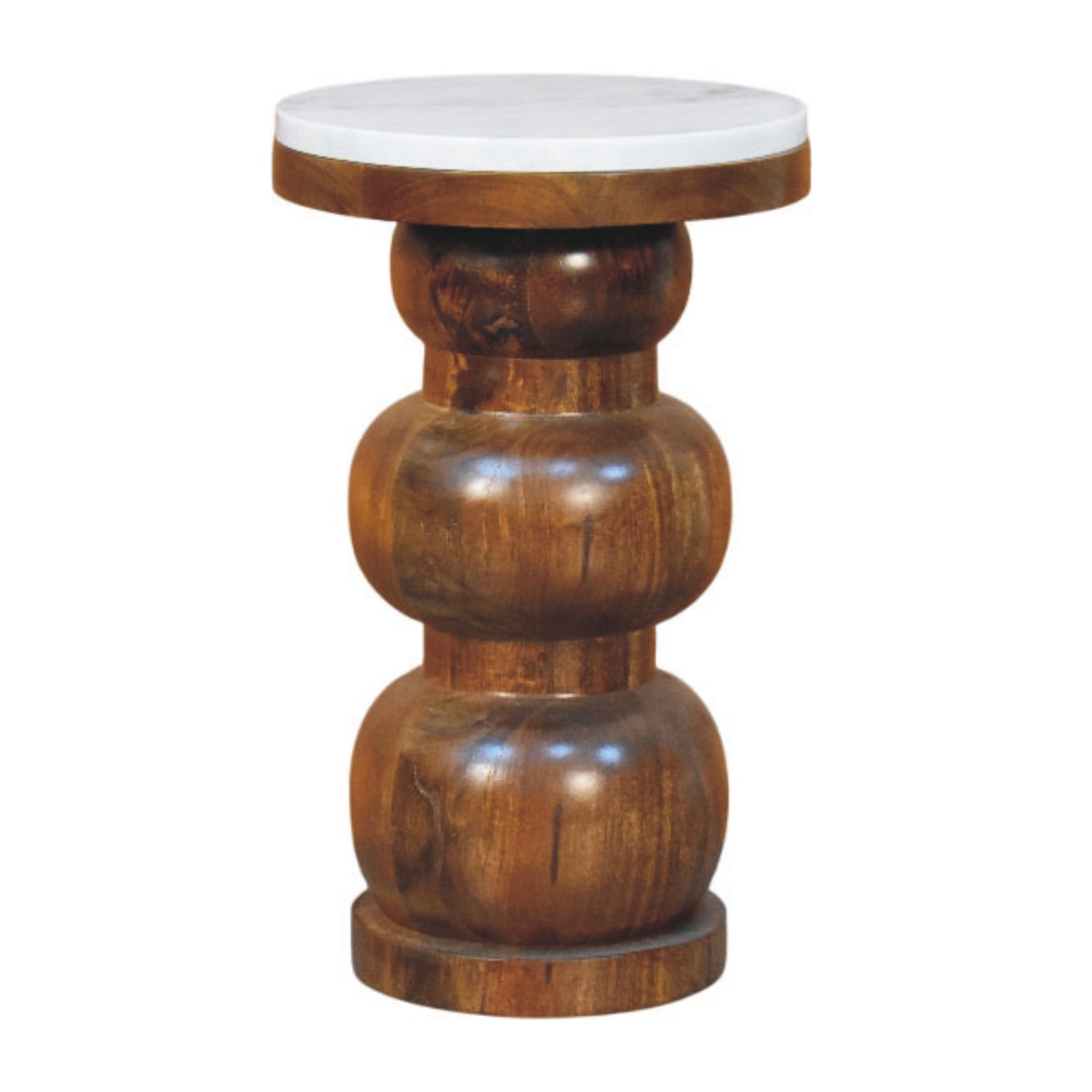 Beistelltisch „Bulla“ mit Marmorplatte