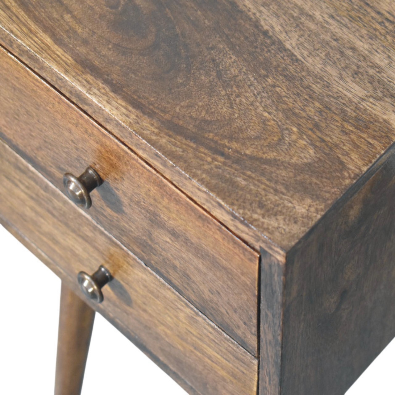 Nordic Nachttisch mit 2 Schubladen in Classic Grey – Bild 5