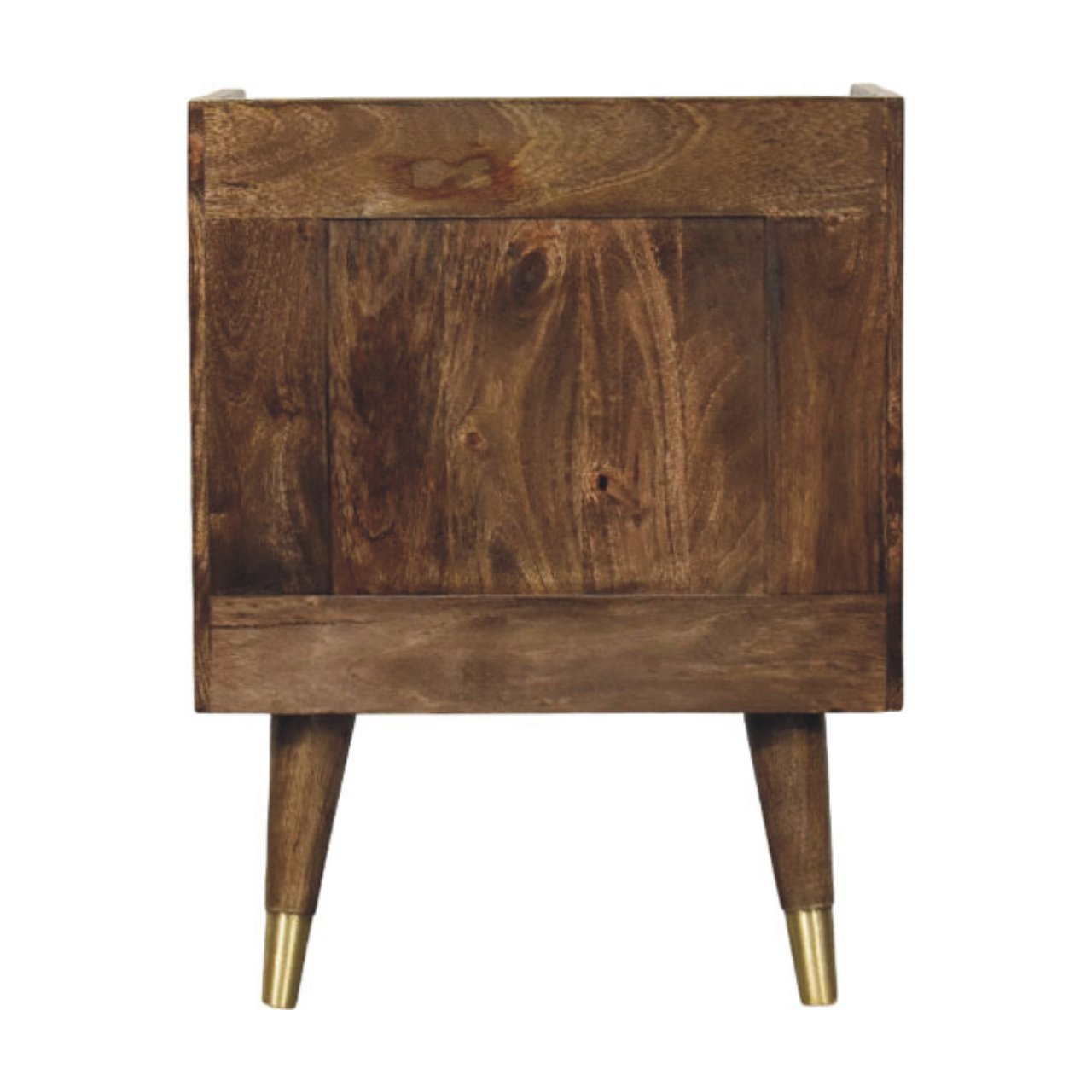 Nachttisch mit Messingintarsien im Sunburst-Design – Bild 9