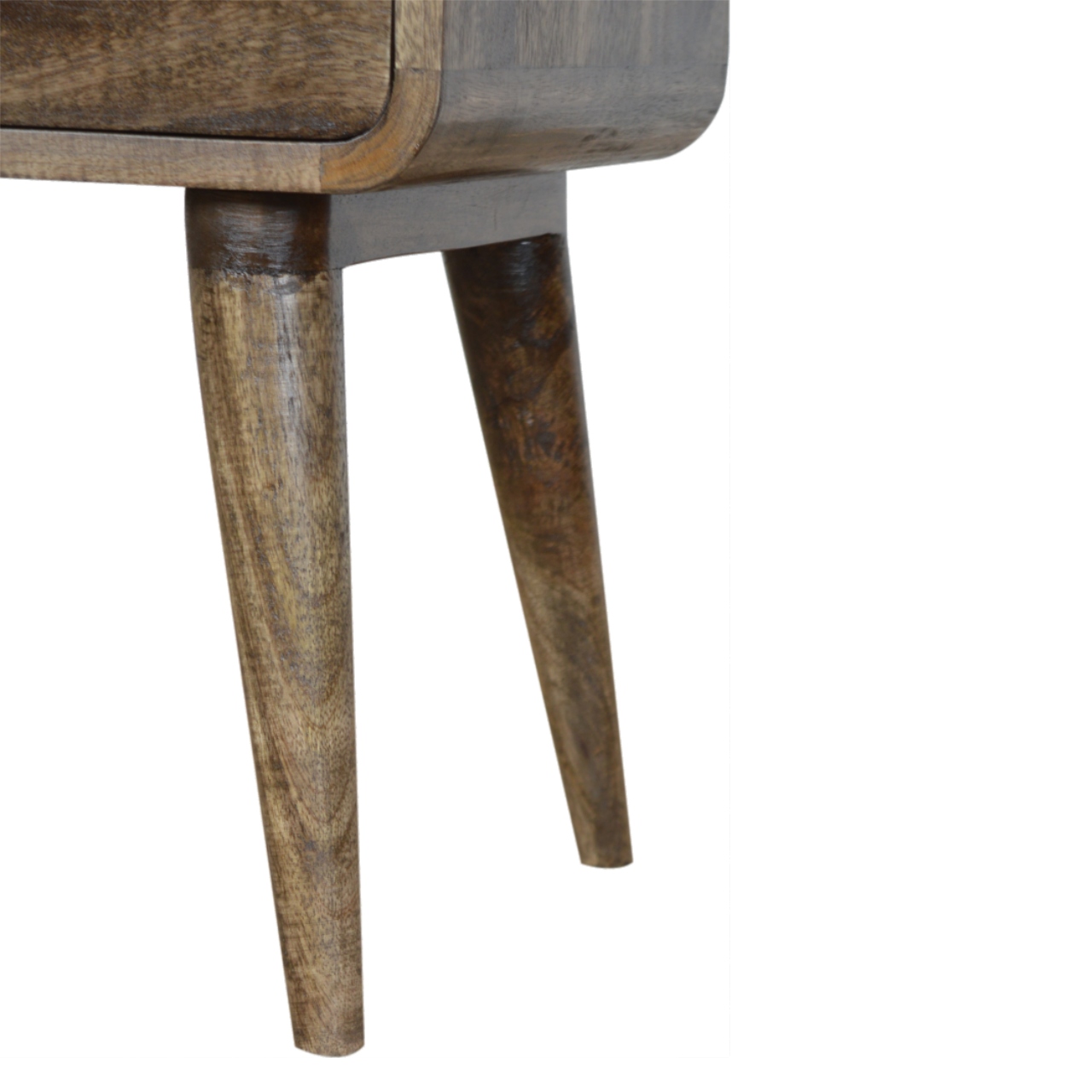 Geschwungenes Nachttischchen „Classic Grey Washed“ – Bild 6