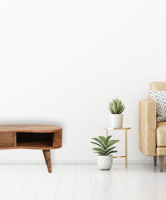 Mini-Couchtisch Welle, Eiche-Optik