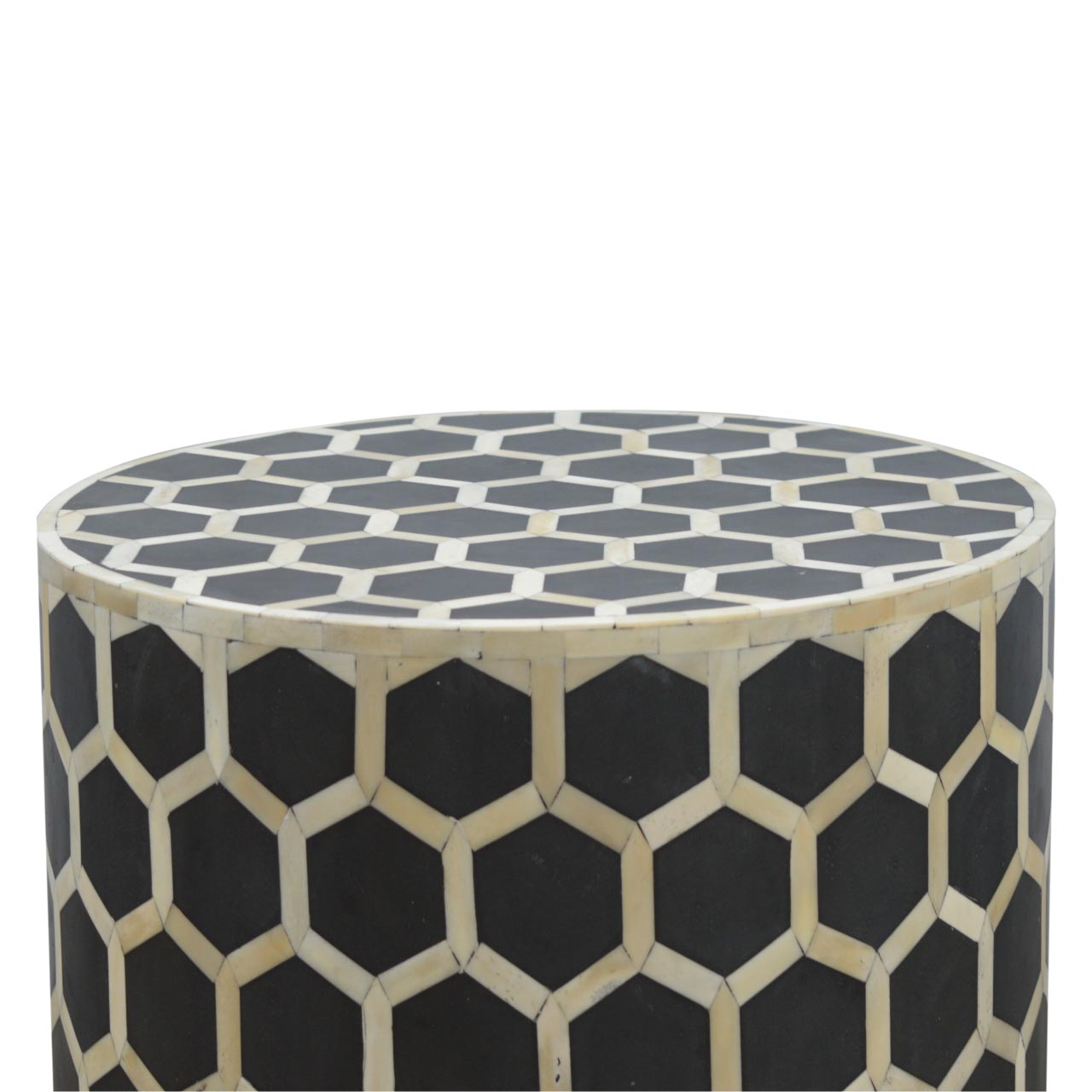 Beistellhocker mit Knochenintarsien – Bild 2