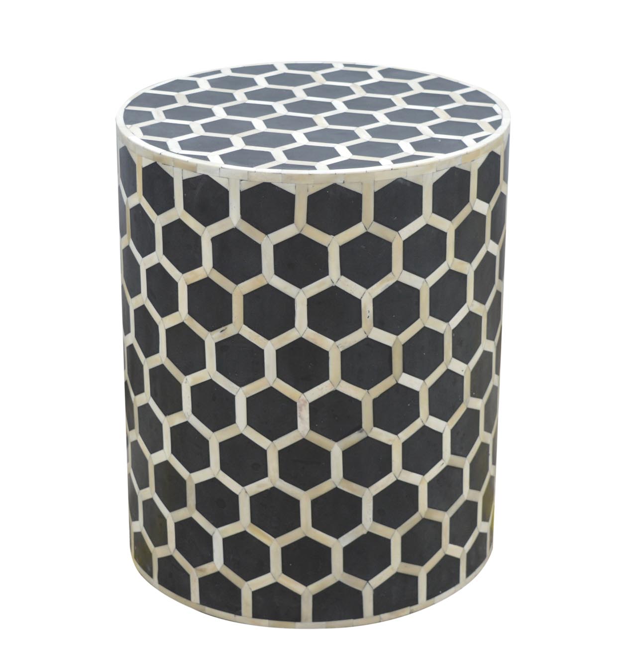 Beistellhocker mit Knochenintarsien – Bild 6