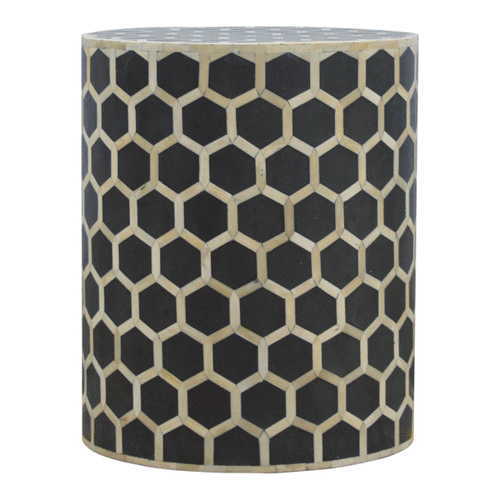 Beistellhocker mit Knochenintarsien – Bild 7